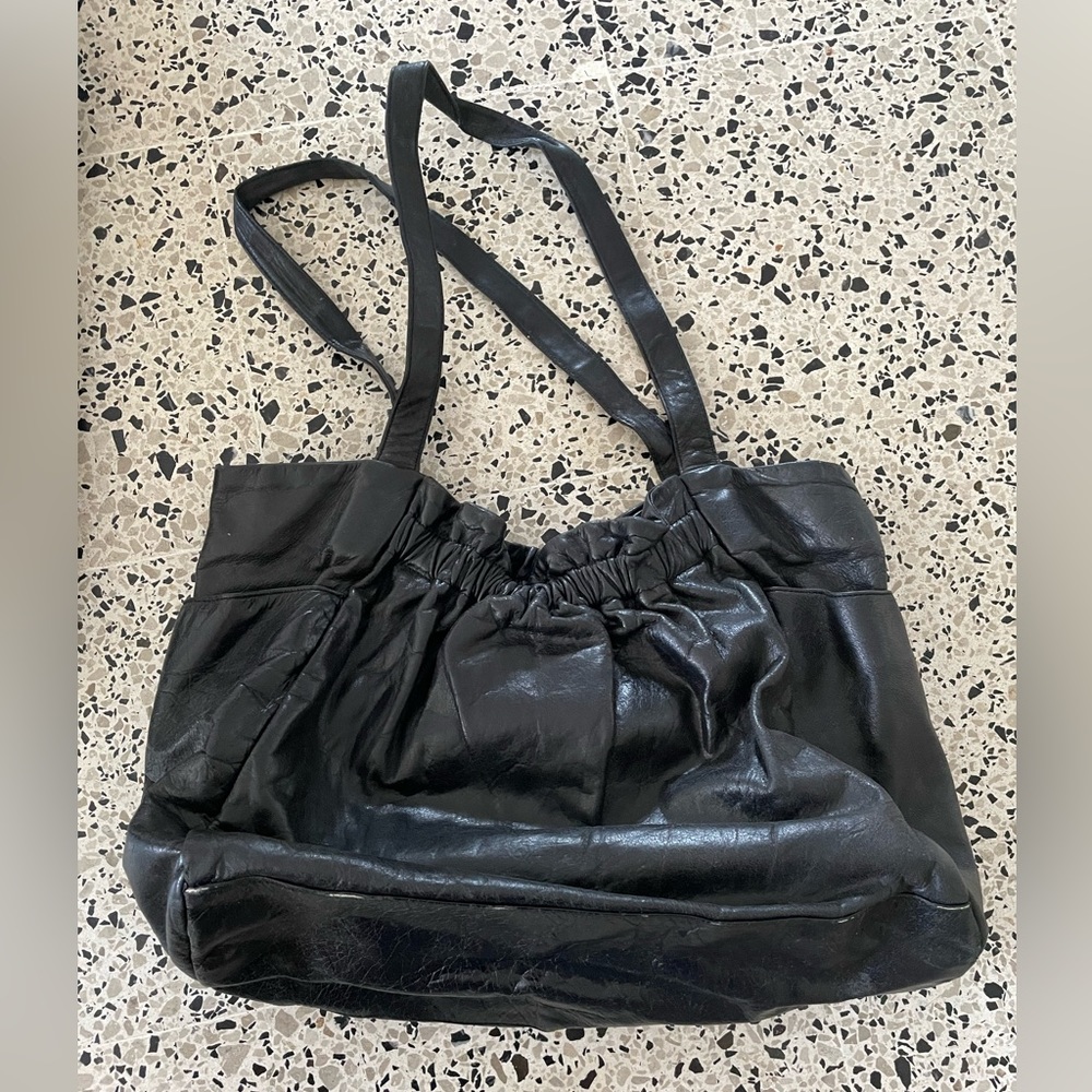 Hobo International Black Leather Tote - image 1